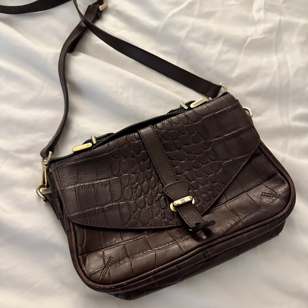 Massimo Dutti Brown Leather Bag